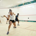 Dia 14, Squash doble Mixto semifinal/ Day 14, Mixed Doubles semifinal squash