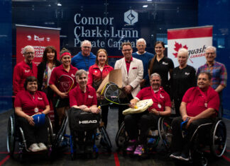 Jeff Harris Crowned Champion at Inaugural Canadian Wheelchair Doubles Squash Championship Invitational